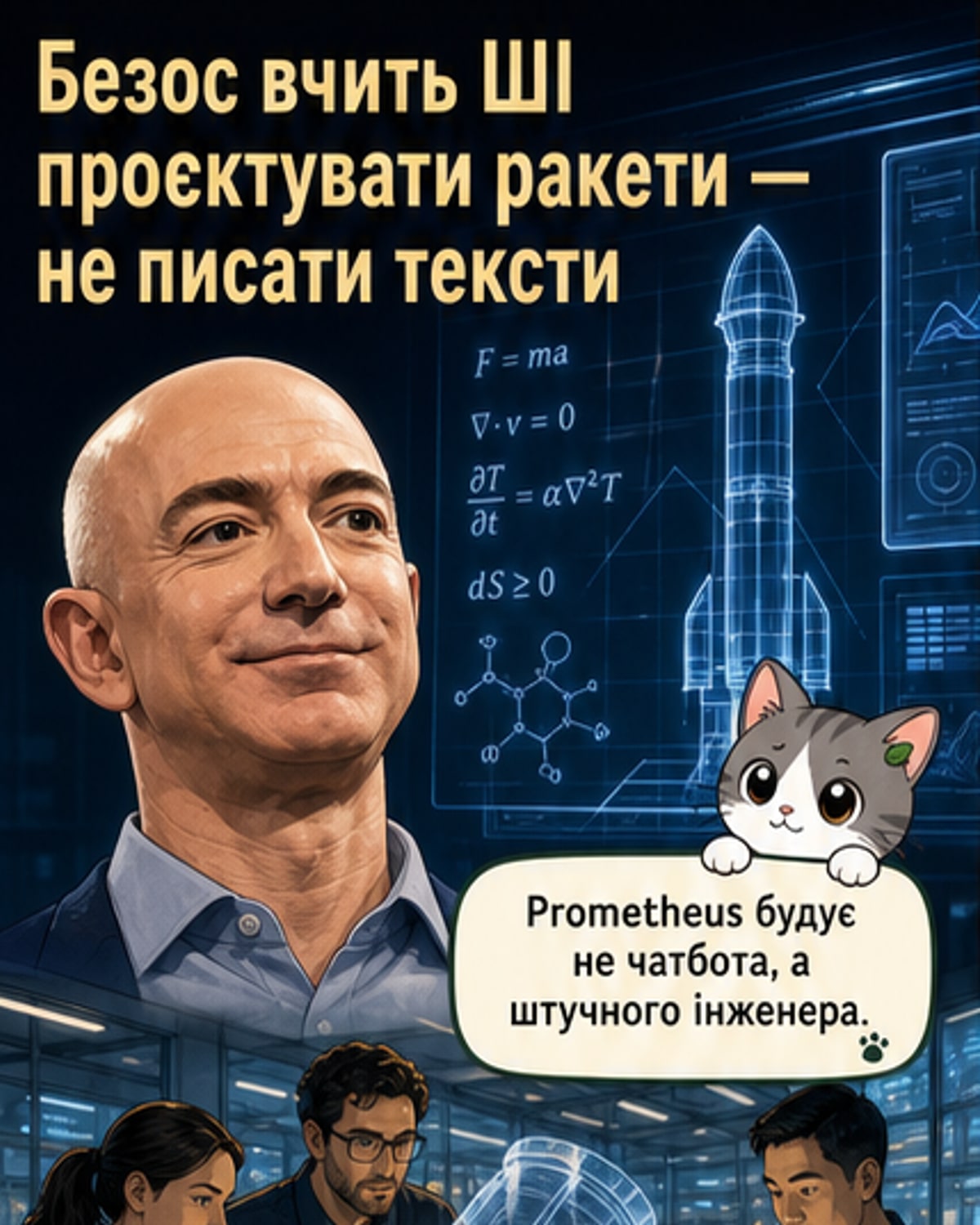 Безос створює ШІ-інженера для ракет