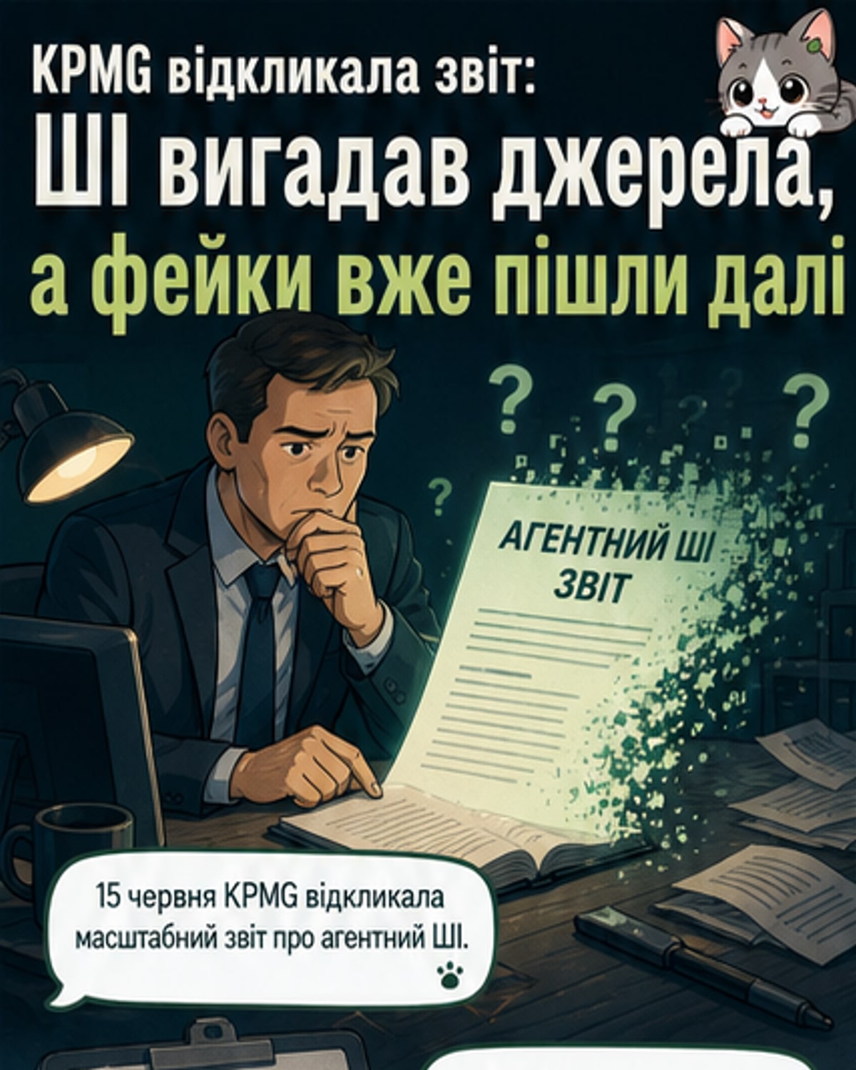 Візуалізація: ШІ-робот генерує паперові звіти з фейковими посиланнями, які потрапляють у хмарні сервери ChatGPT і Gemini