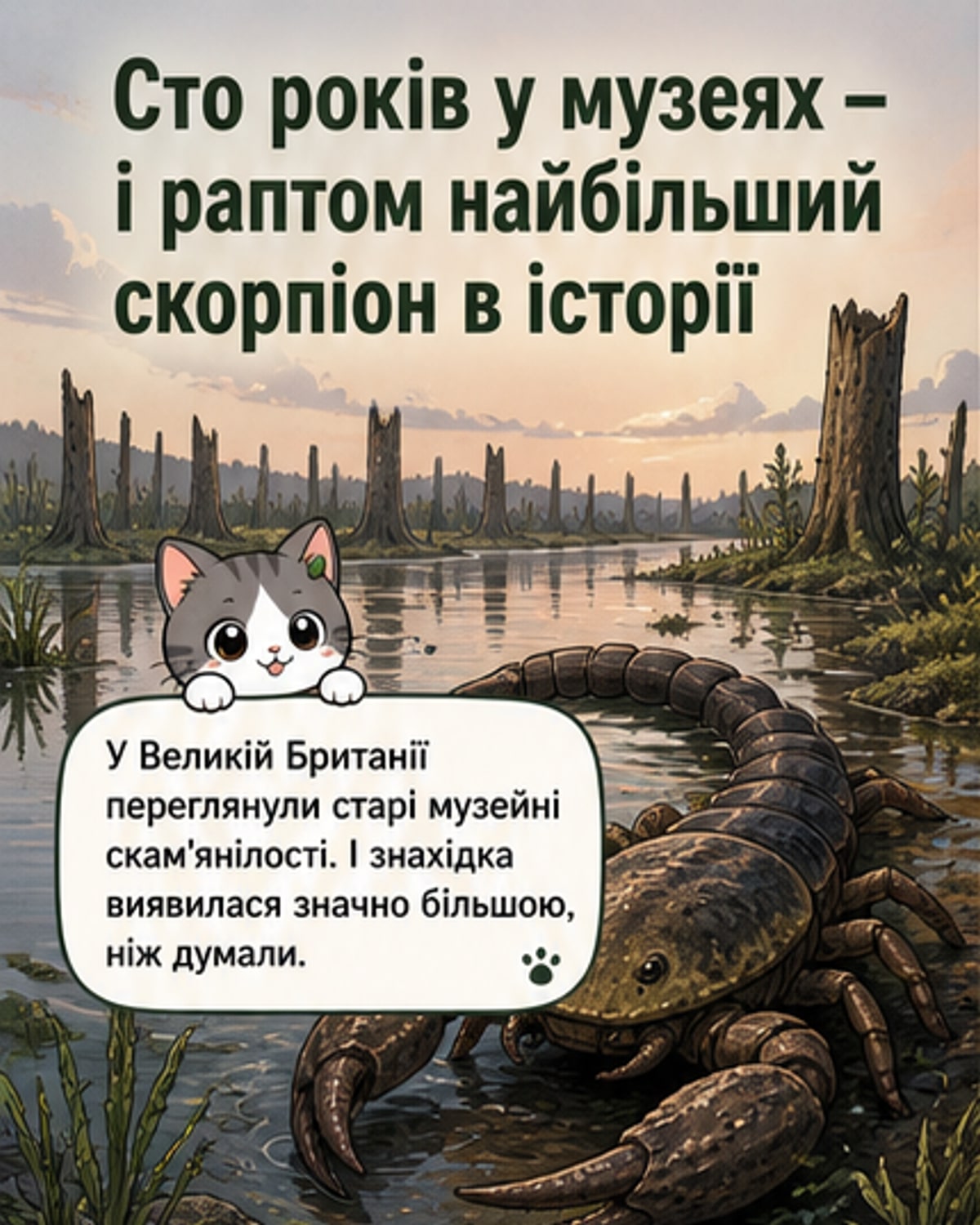 Знайдено найбільшого скорпіона в історії