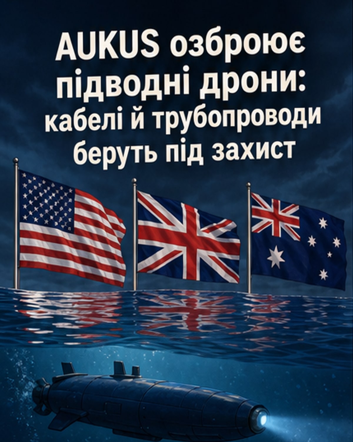 Нова зброя для підводних дронів від AUKUS