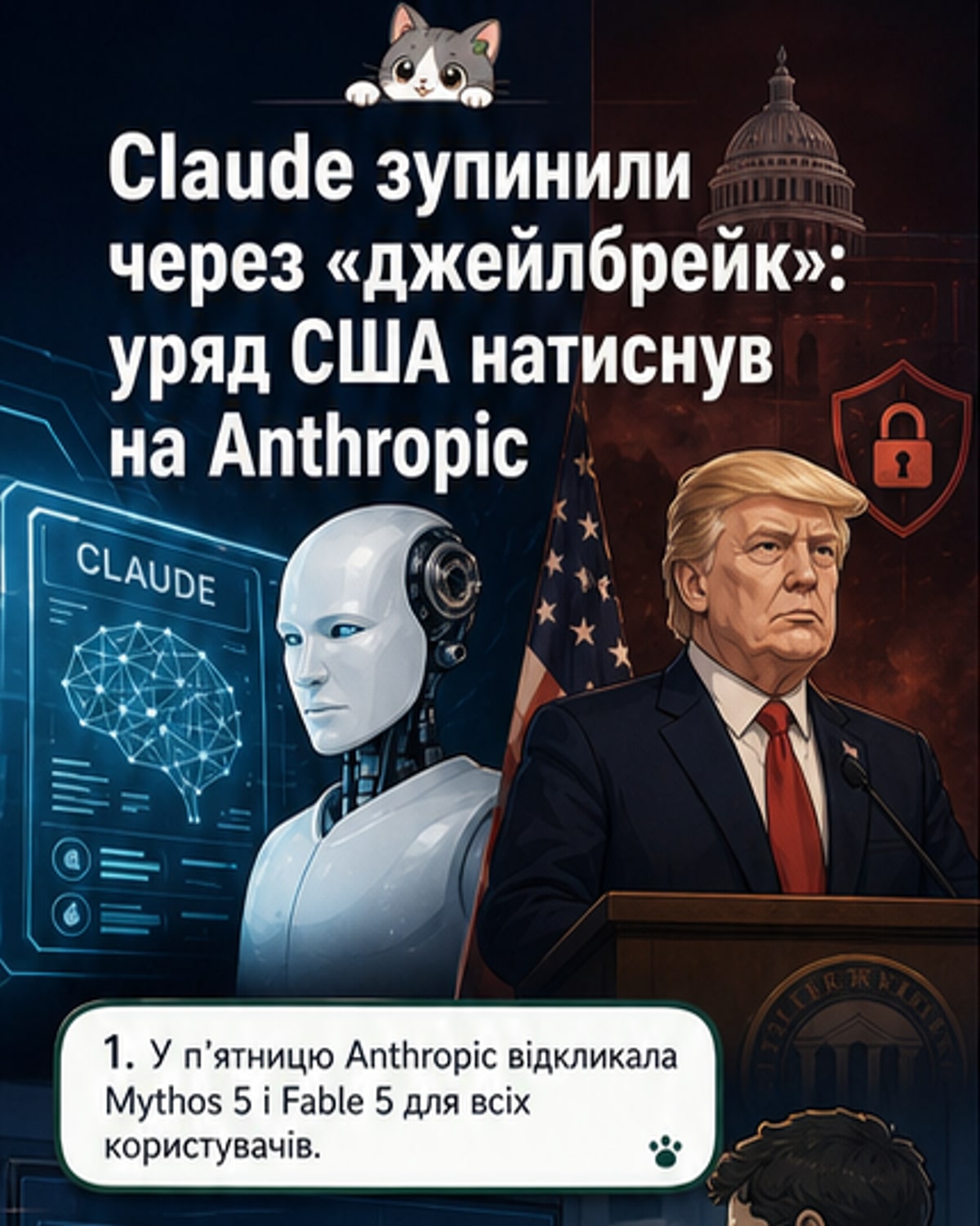 Anthropic відключила моделі через наказ США
