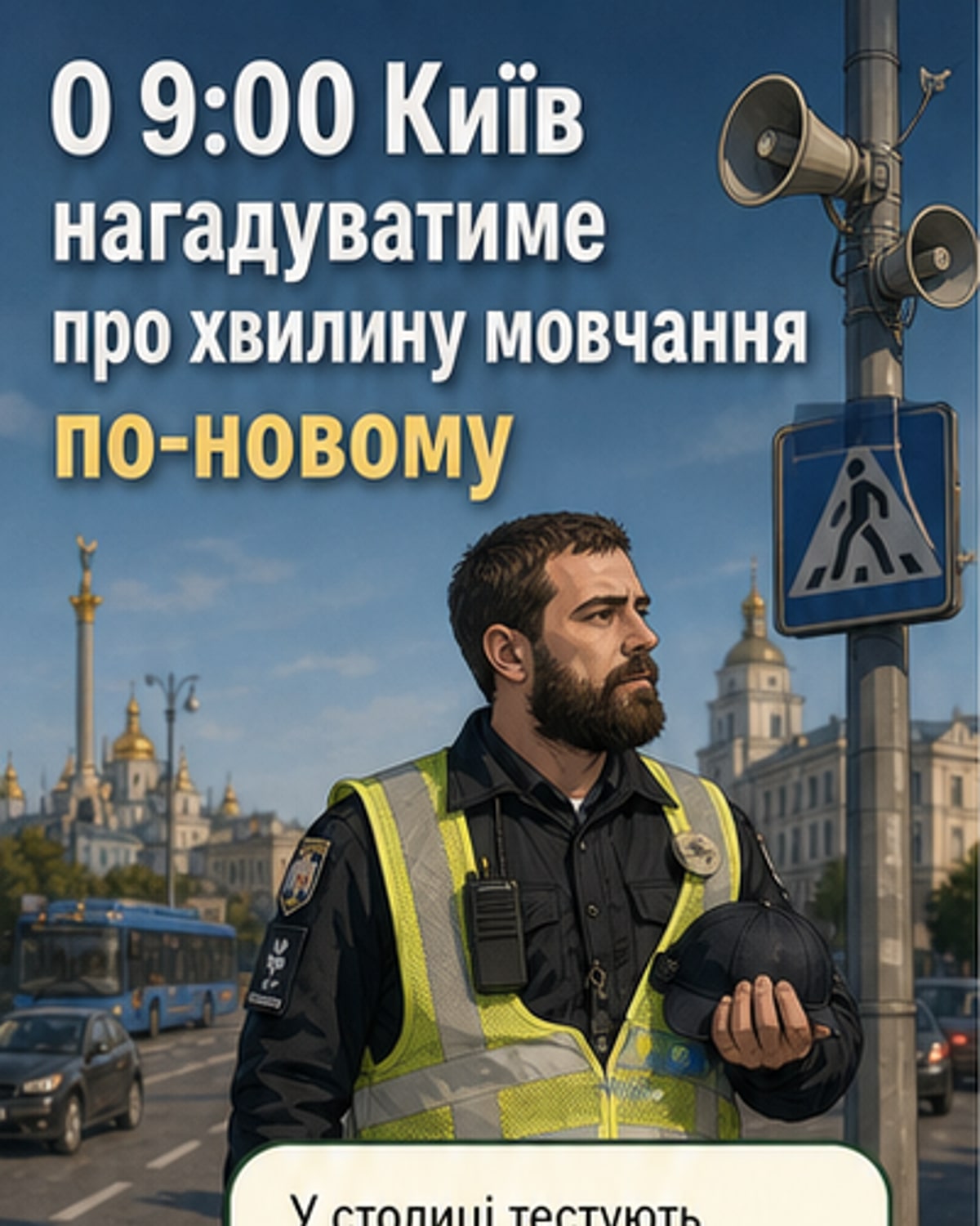 Як Київ тепер нагадує про хвилину мовчання