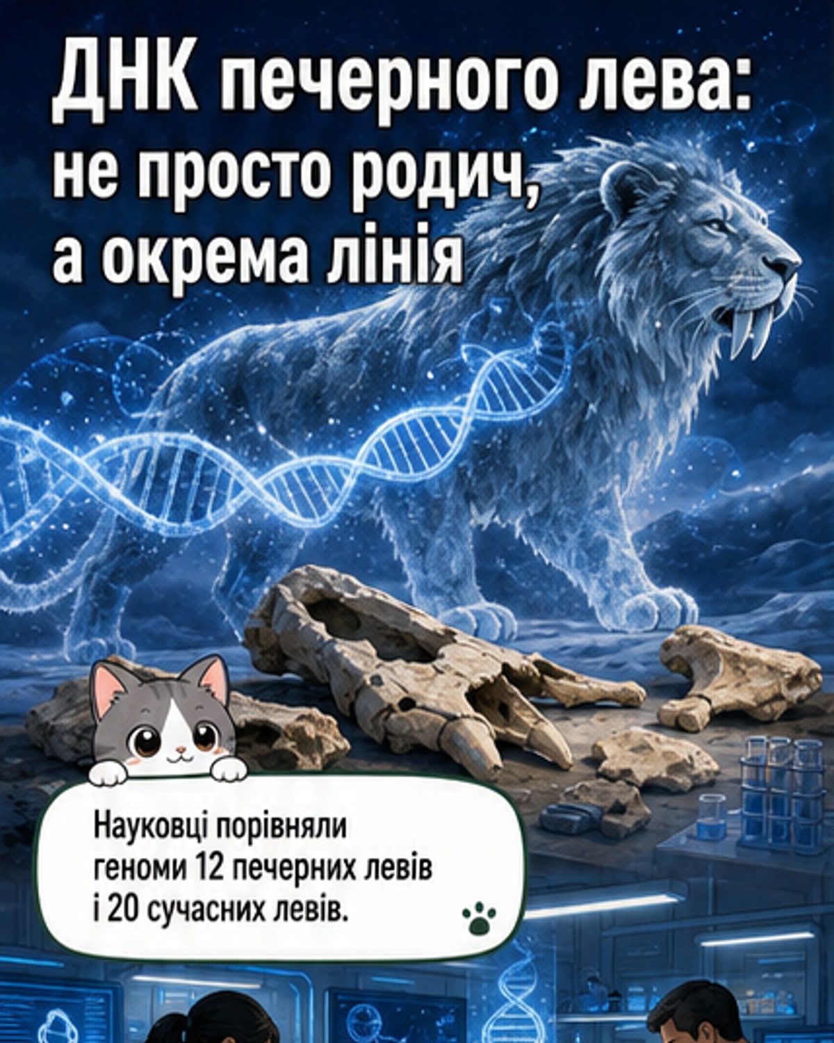 Геном розкрив таємницю печерного лева