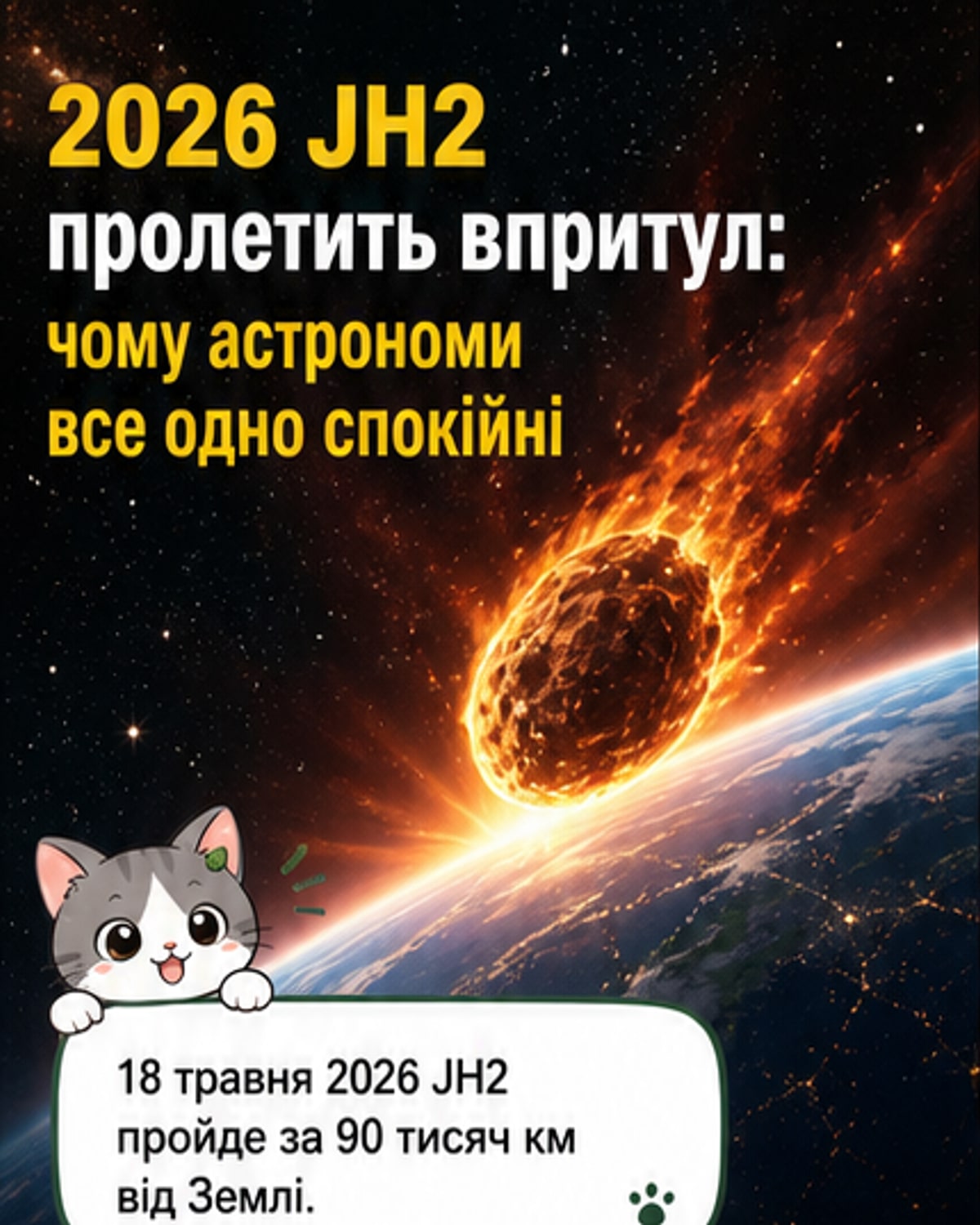 Астероїд розміром з автобус пролетить біля Землі