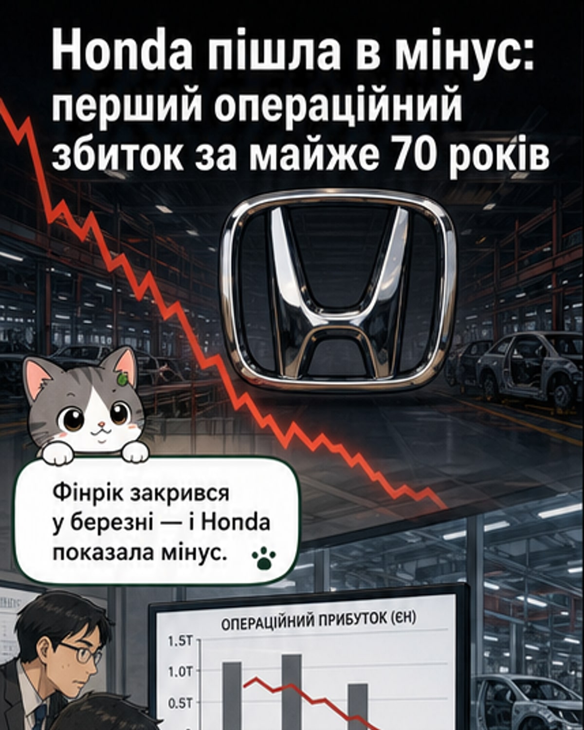 Honda вперше за 70 років у збитках