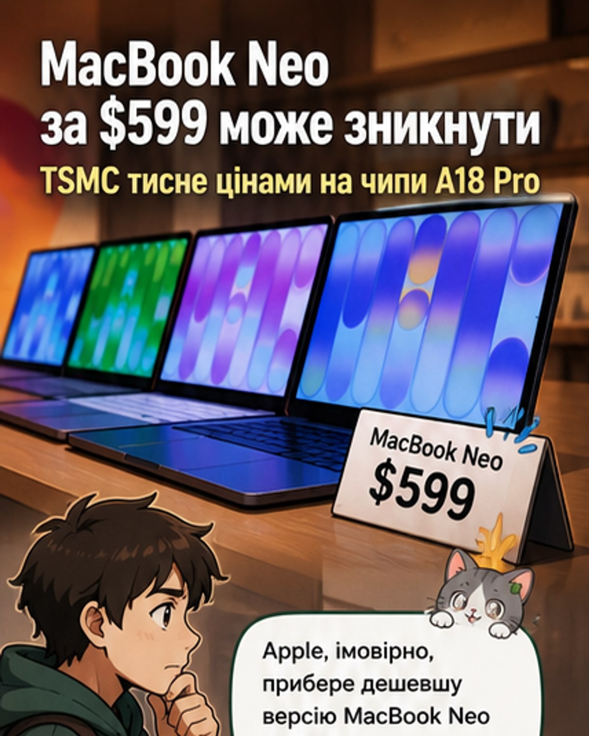 MacBook Neo втрачає бюджетну привабливість