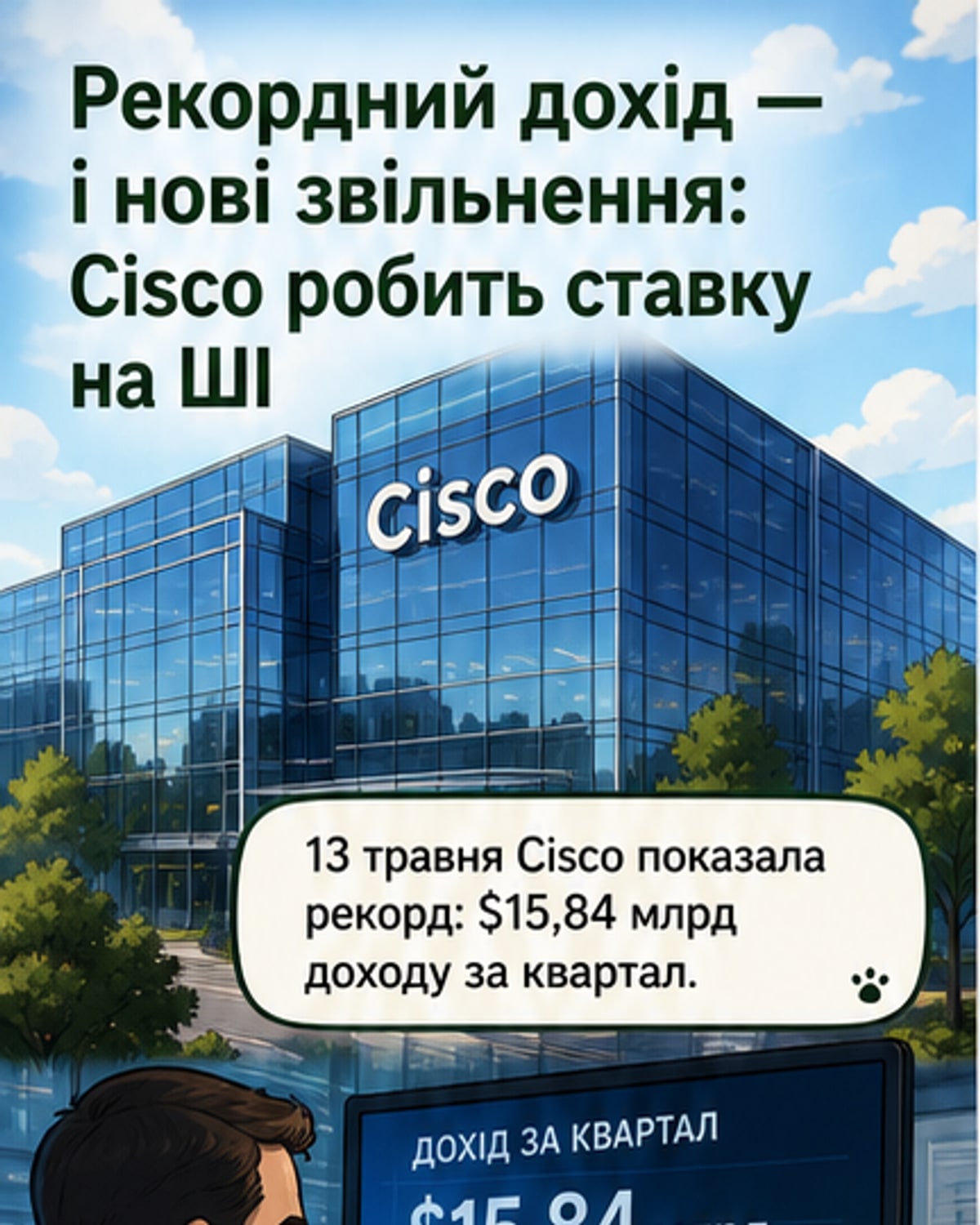 Cisco скоротила 4000 працівників
