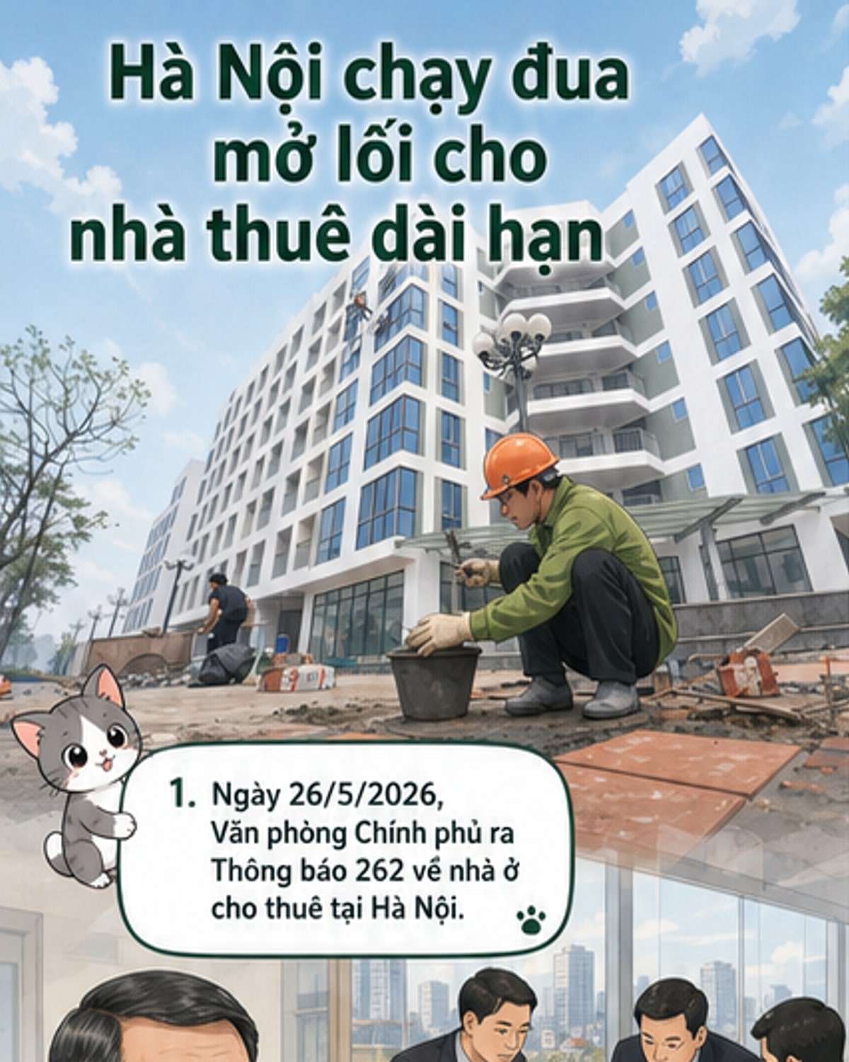 Hà Nội khởi công nhà ở cho thuê tháng 6