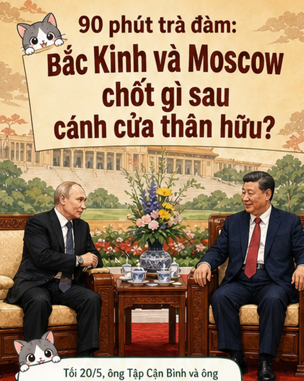 Tập Cận Bình - Putin trà đàm 90 phút
