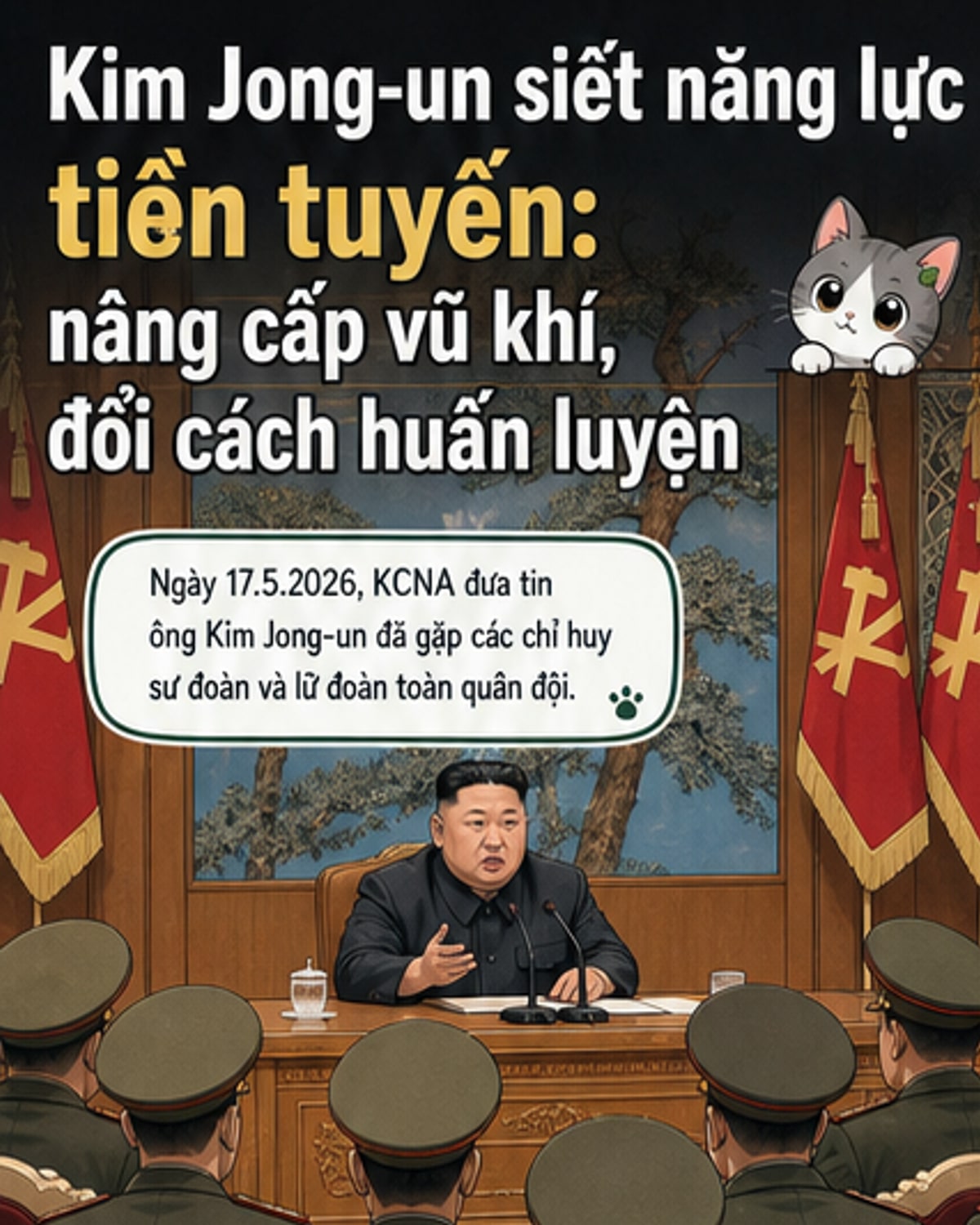 Kim Jong-un tăng cường sức chiến đấu tiền tuyến