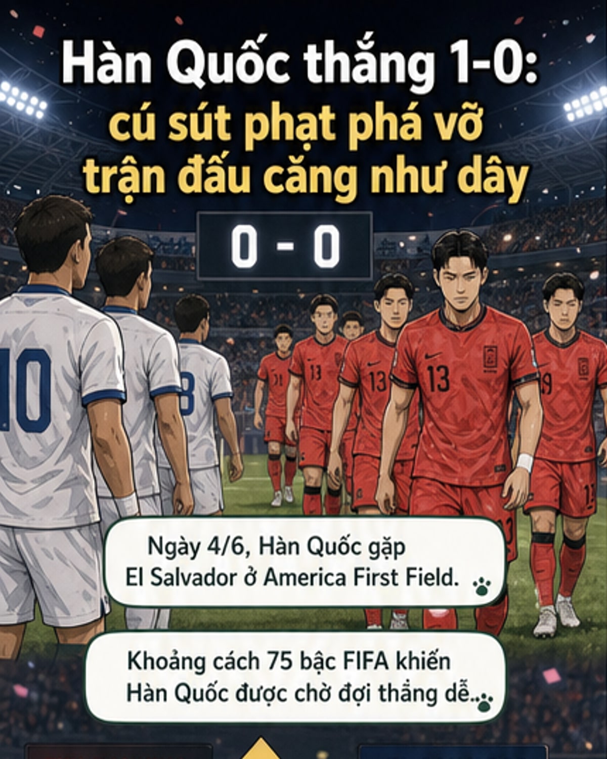 Hàn Quốc thắng sát nút El Salvador