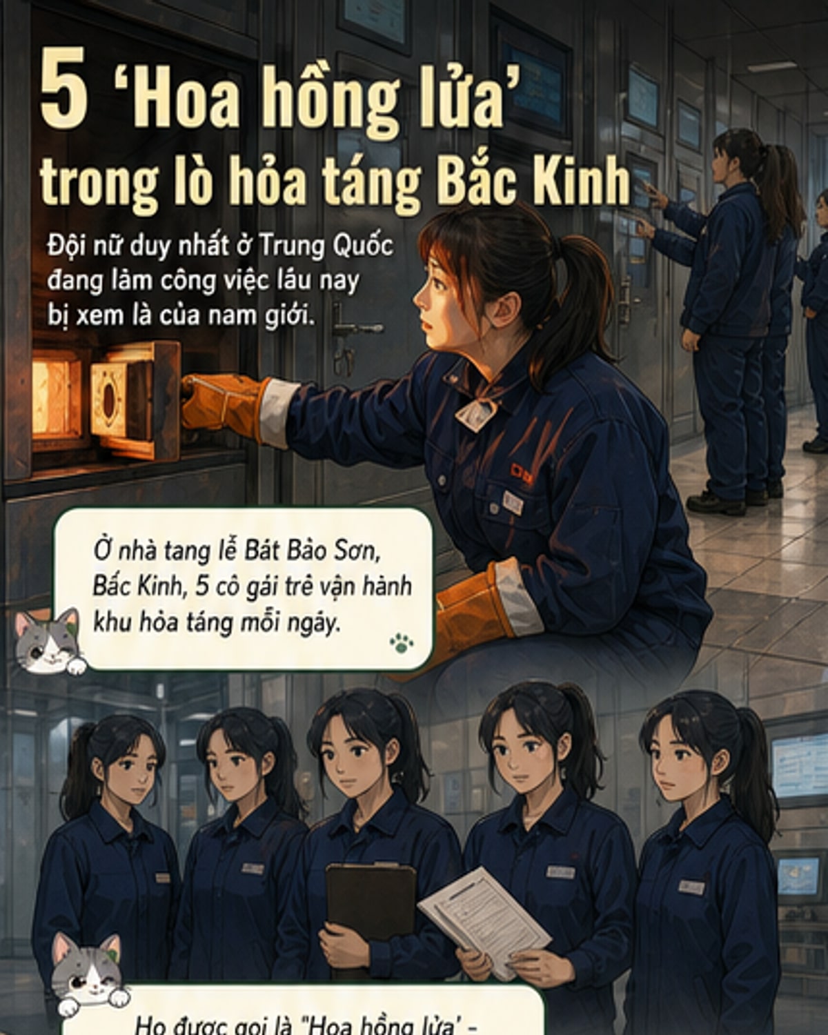 Đội hỏa táng toàn nữ đầu tiên ở Trung Quốc