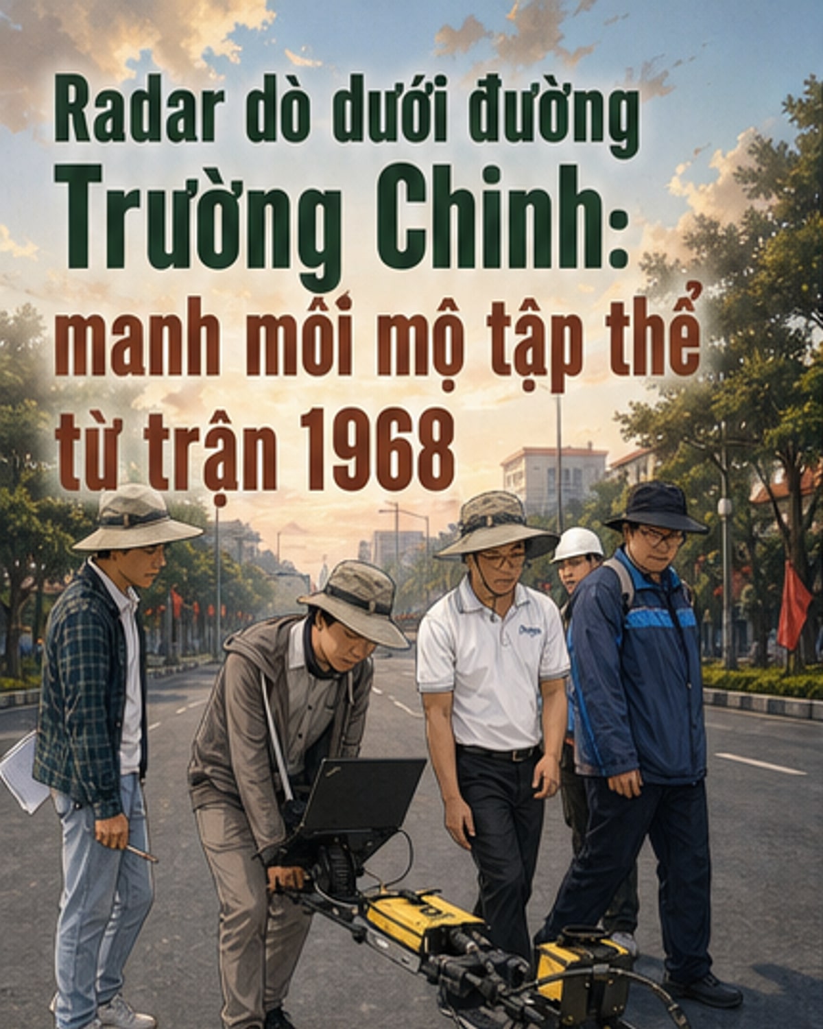 Radar tìm mộ tập thể liệt sĩ 1968