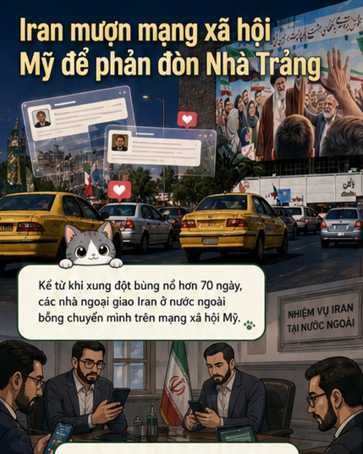 Iran dùng mạng xã hội Mỹ để 'gậy ông đập lưng ông'
