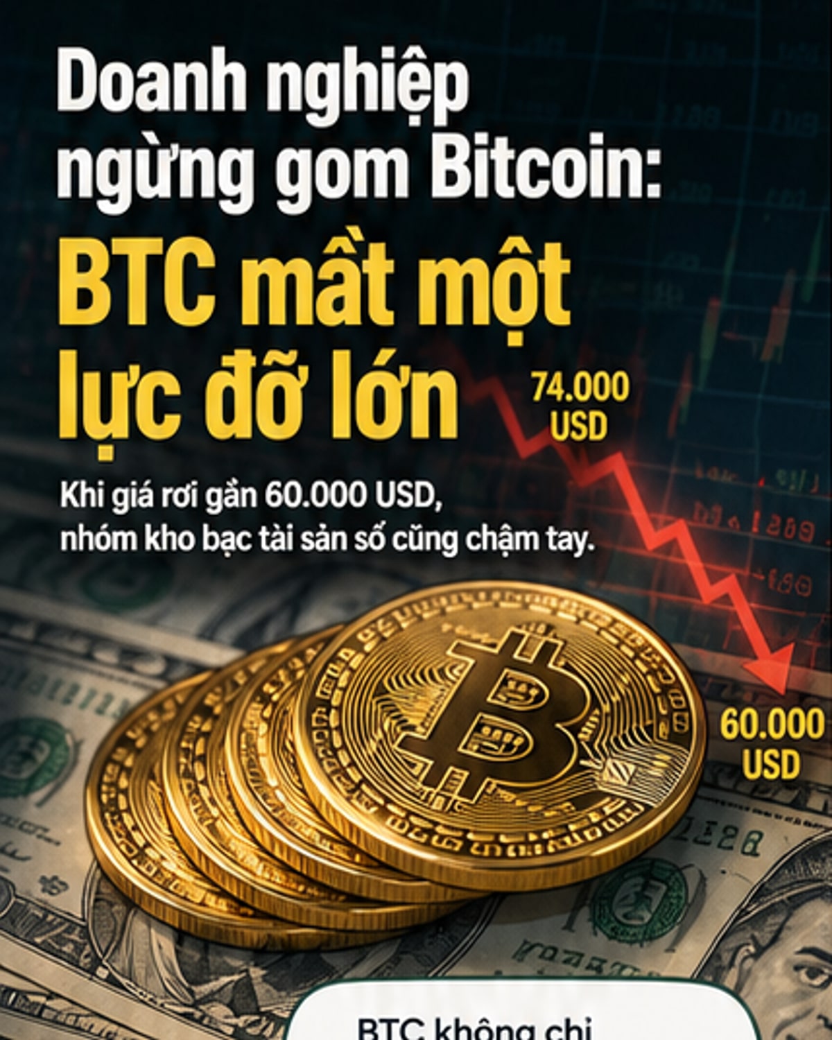 Doanh nghiệp giảm mua Bitcoin