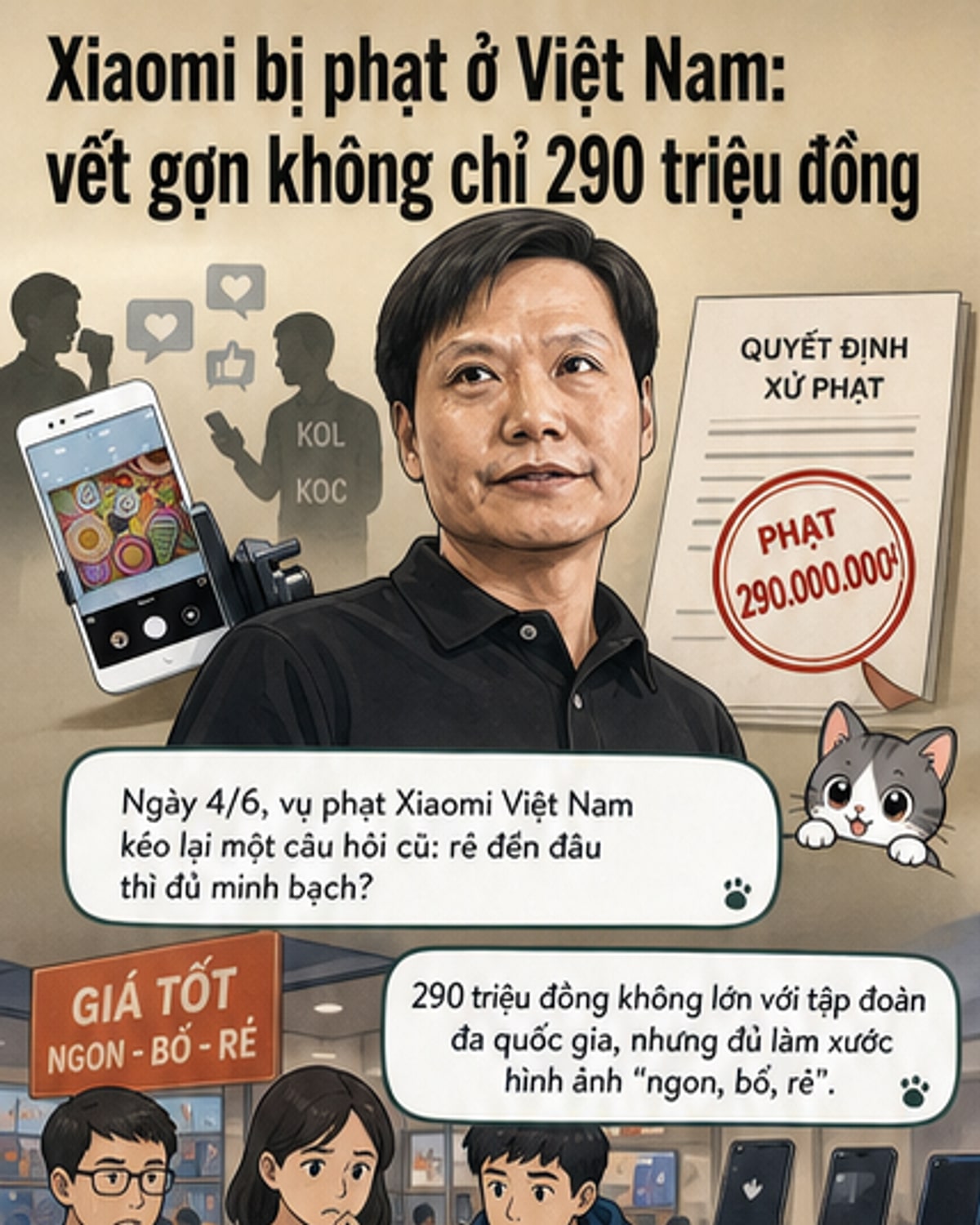 Xiaomi bị phạt ở Việt Nam vì quảng cáo và dữ liệu