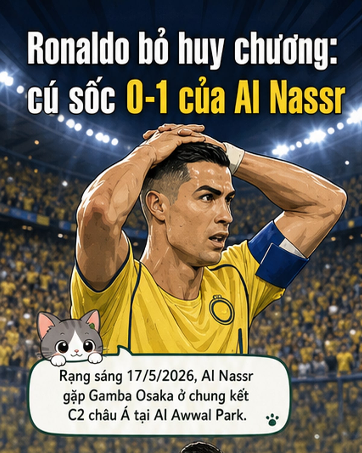 Ronaldo bỏ lễ trao huy chương sau thất bại