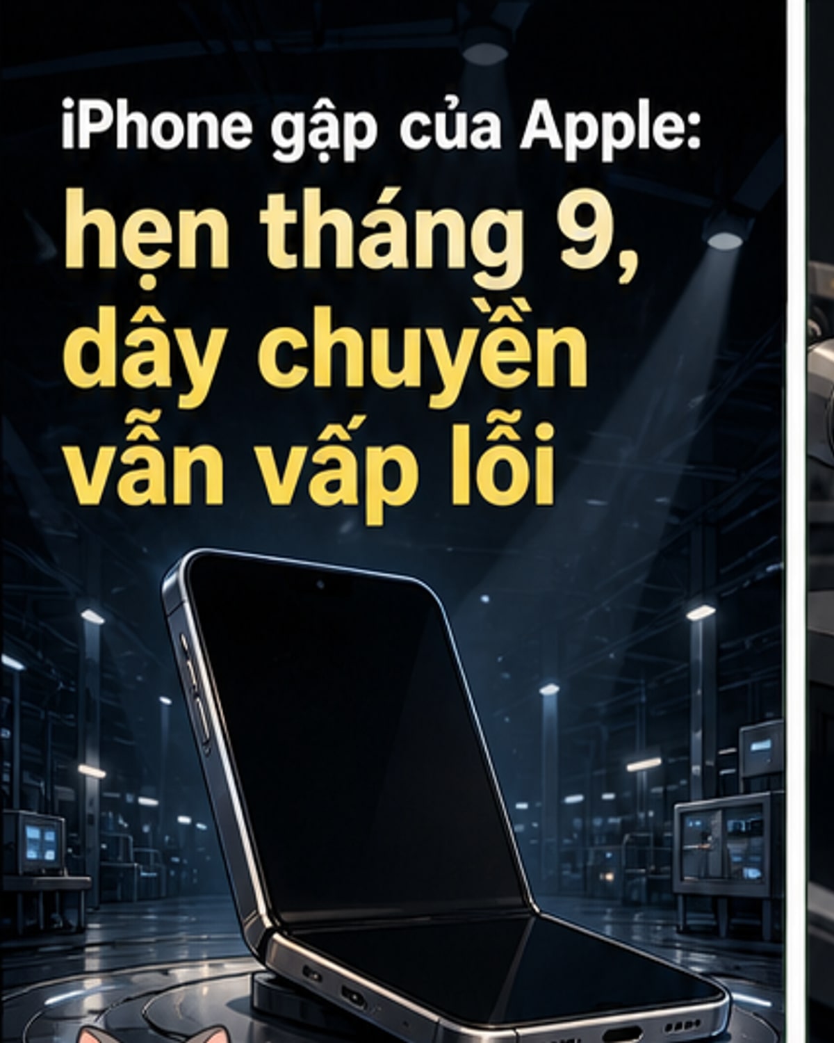 iPhone gập đối mặt thách thức sản xuất