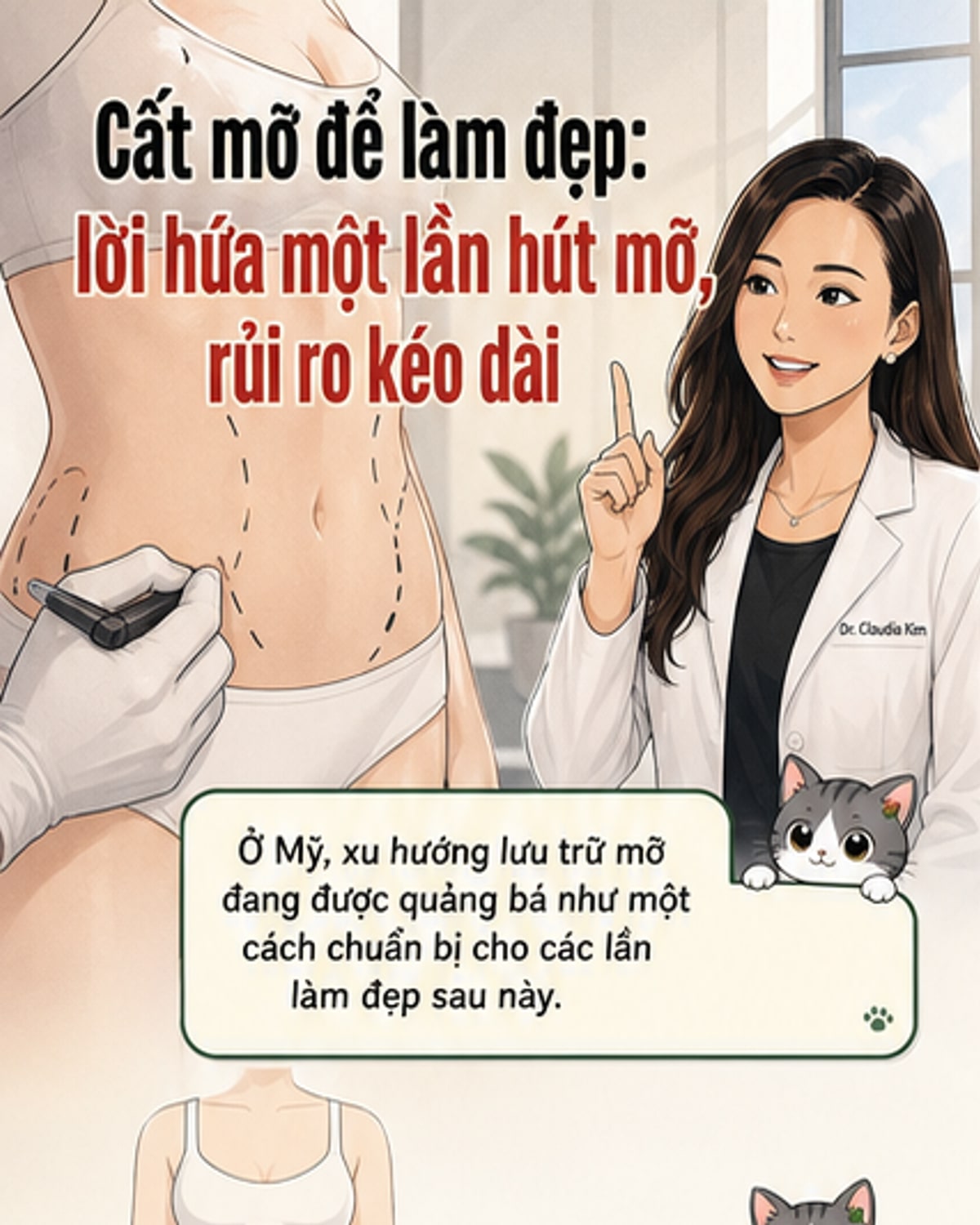 Lưu trữ mỡ để làm đẹp: Tiềm ẩn nguy cơ