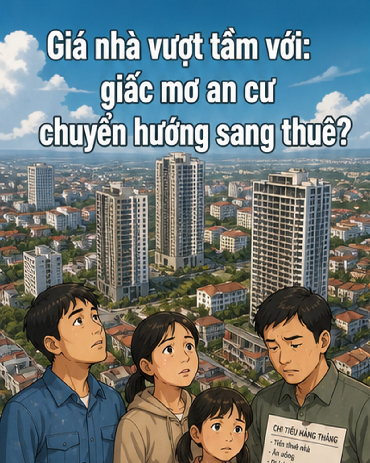 Giá nhà cao vượt khả năng chi trả