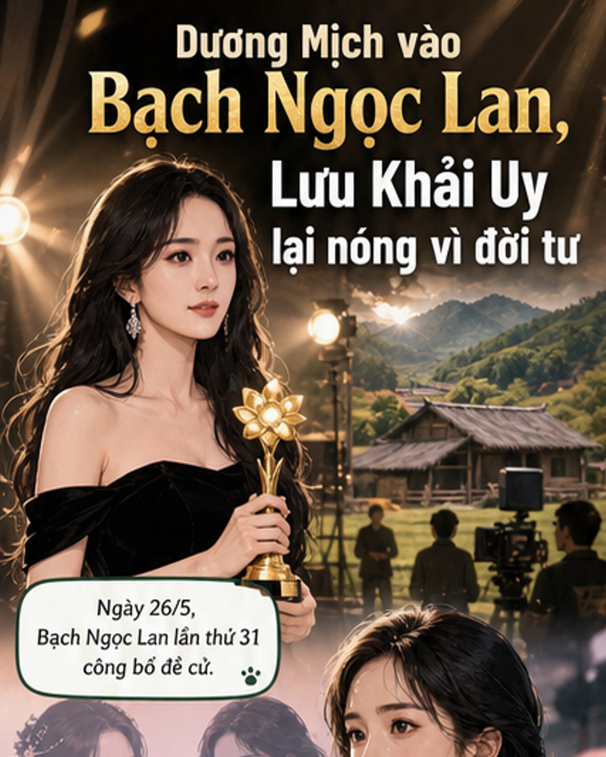 Dương Mịch được đề cử Bạch Ngọc Lan