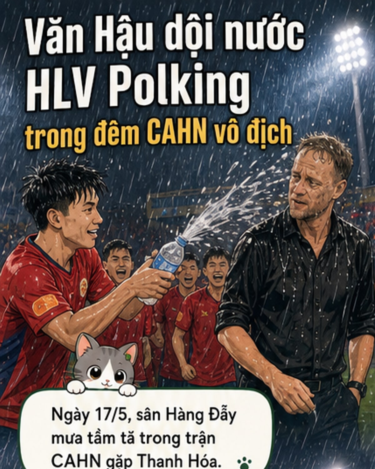 Văn Hậu dội nước HLV Polking sau vô địch