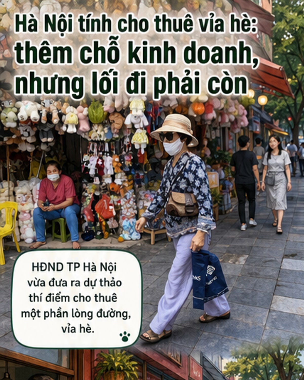 Hà Nội thí điểm cho thuê lòng đường, vỉa hè