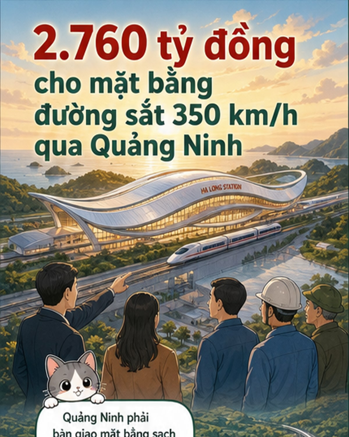 2.760 tỷ đồng cho mặt bằng đường sắt cao tốc