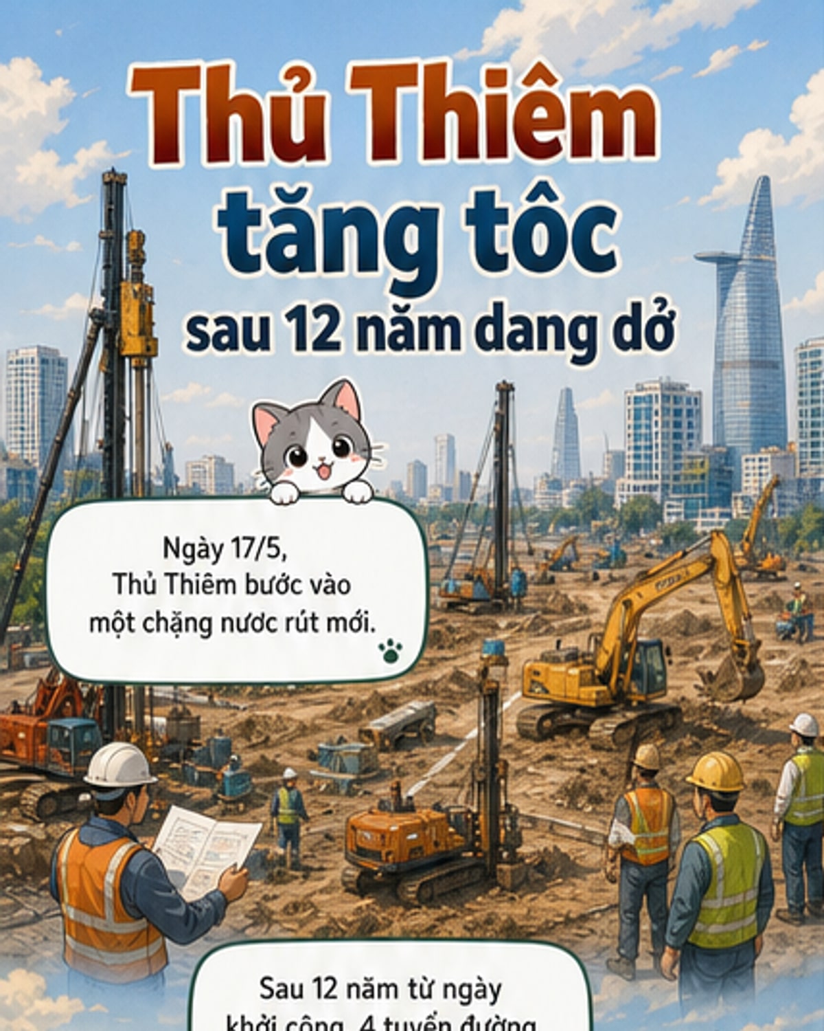 4 tuyến đường huyết mạch Thủ Thiêm rục rịch hoàn thiện