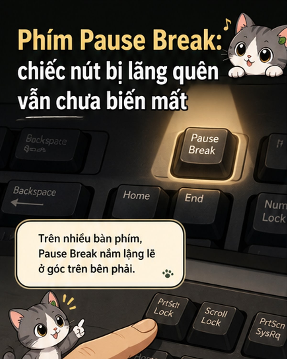 Phím Pause Break còn dùng được không?