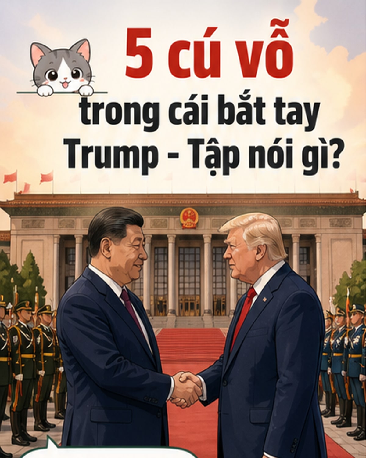 5 cú vỗ tay của ông Trump khi gặp ông Tập