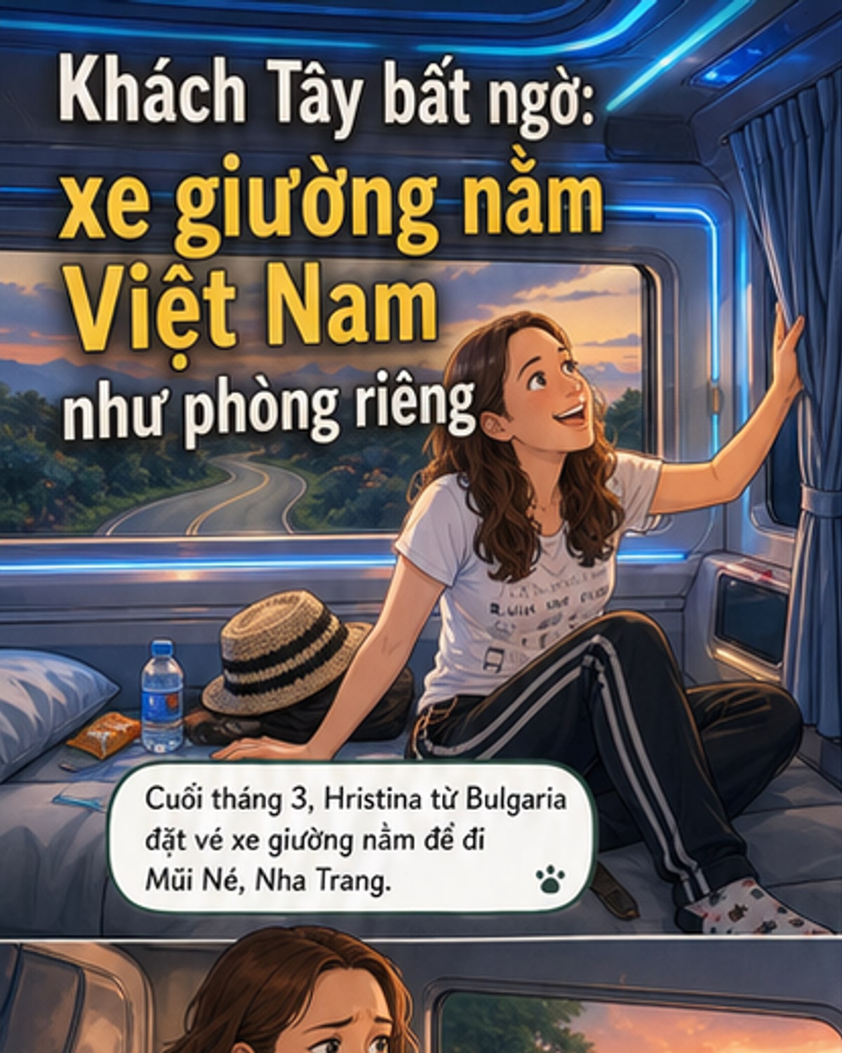 Xe giường nằm Việt Nam gây sốt với khách Tây