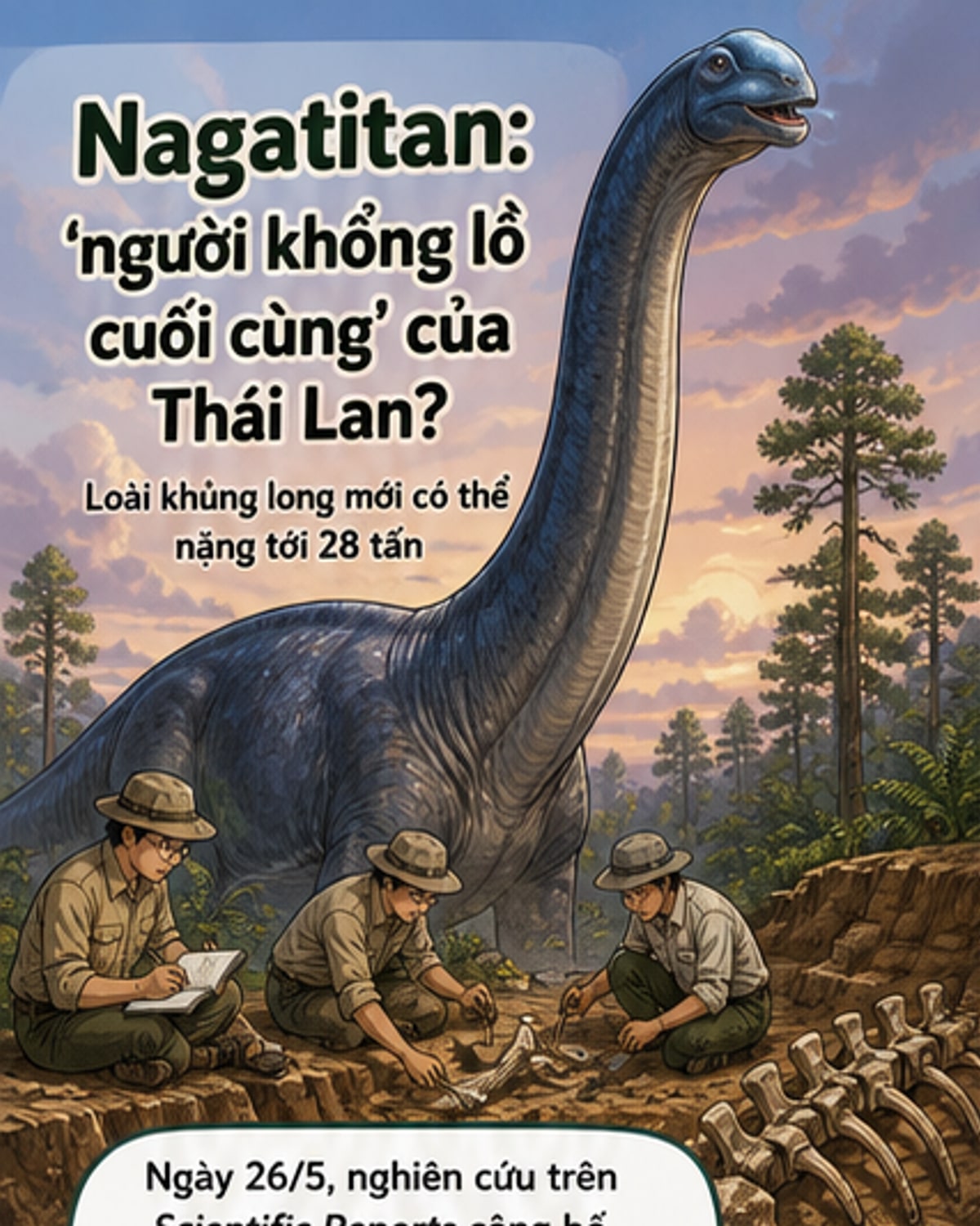 Khủng long lớn nhất Đông Nam Á được phát hiện