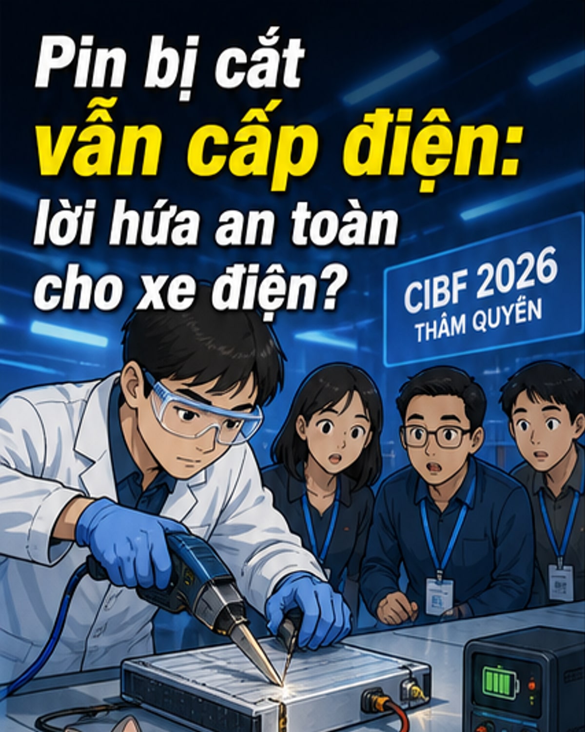 Pin bị cắt vẫn hoạt động: Bước thử an toàn mới