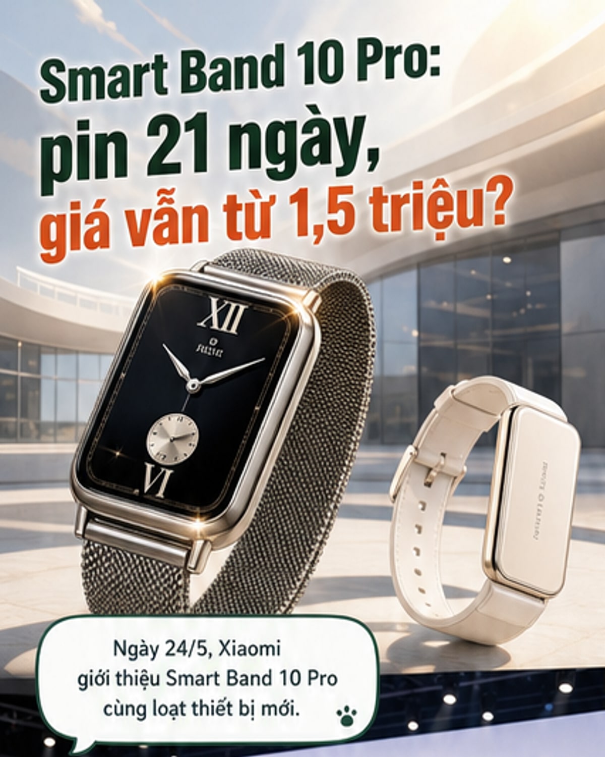 Xiaomi ra mắt Smart Band 10 Pro