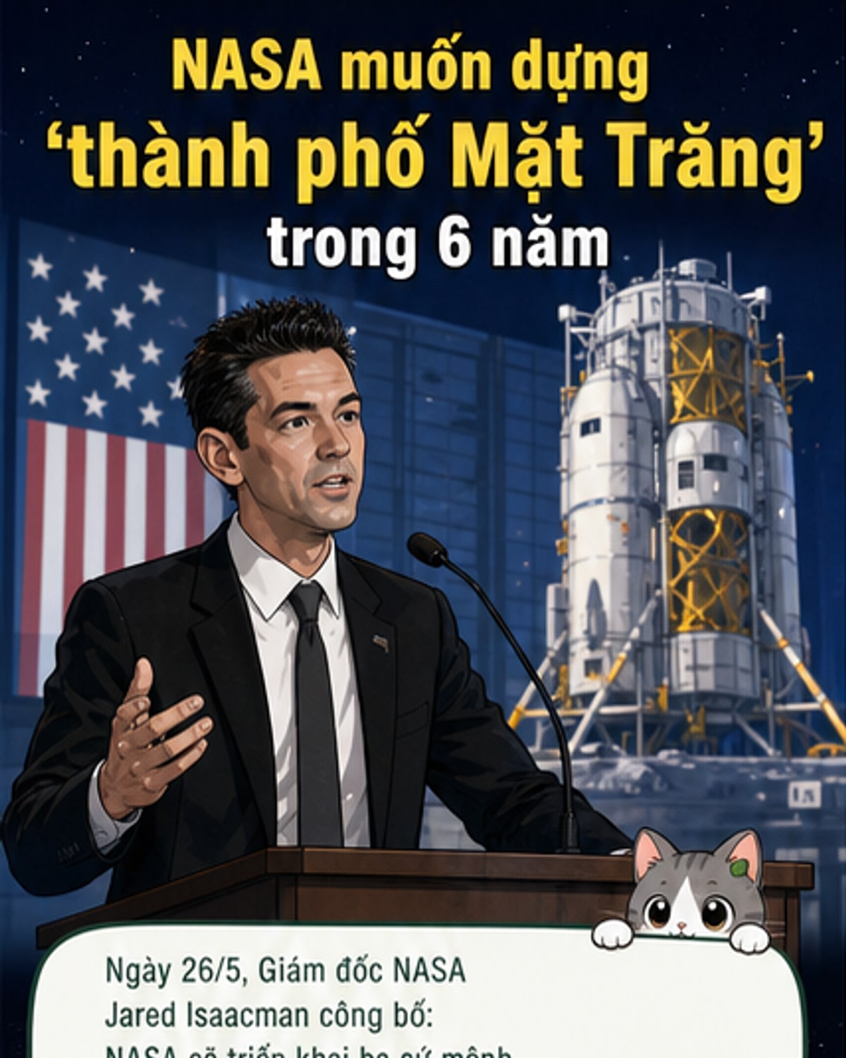NASA lên kế hoạch xây thành phố trên Mặt Trăng