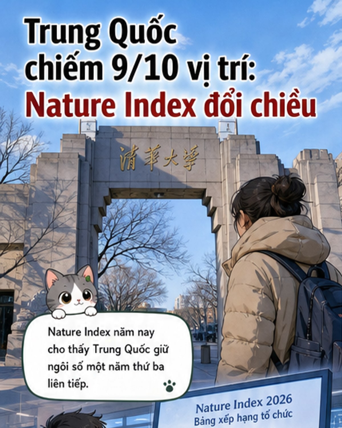 Trung Quốc áp đảo bảng xếp hạng khoa học