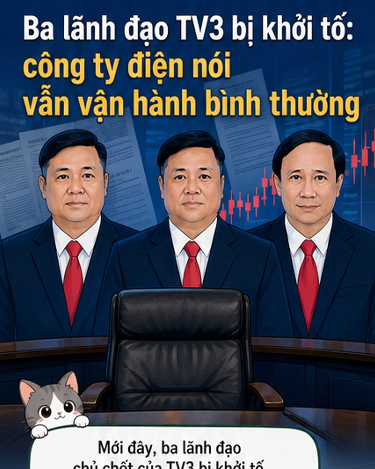 Ba lãnh đạo chủ chốt Công ty TV3 bị khởi tố trong bối cảnh công ty vẫn duy trì hoạt động kinh doanh ổn định.