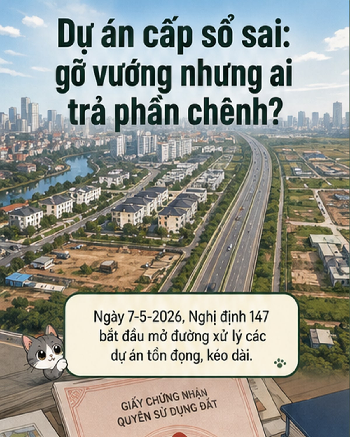 Chính phủ chỉ đạo xử lý dự án cấp giấy sai