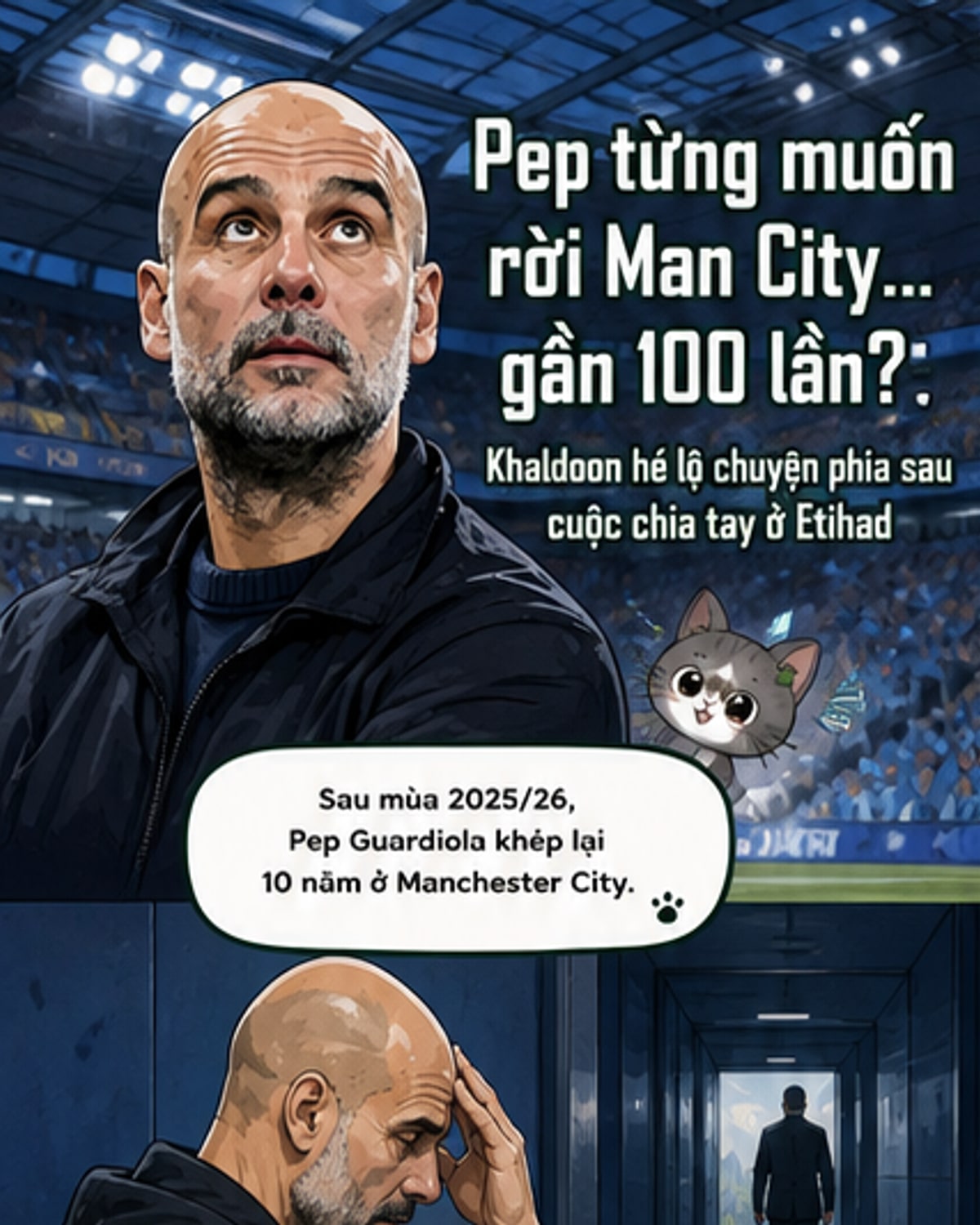 Guardiola từng định nghỉ 100 lần