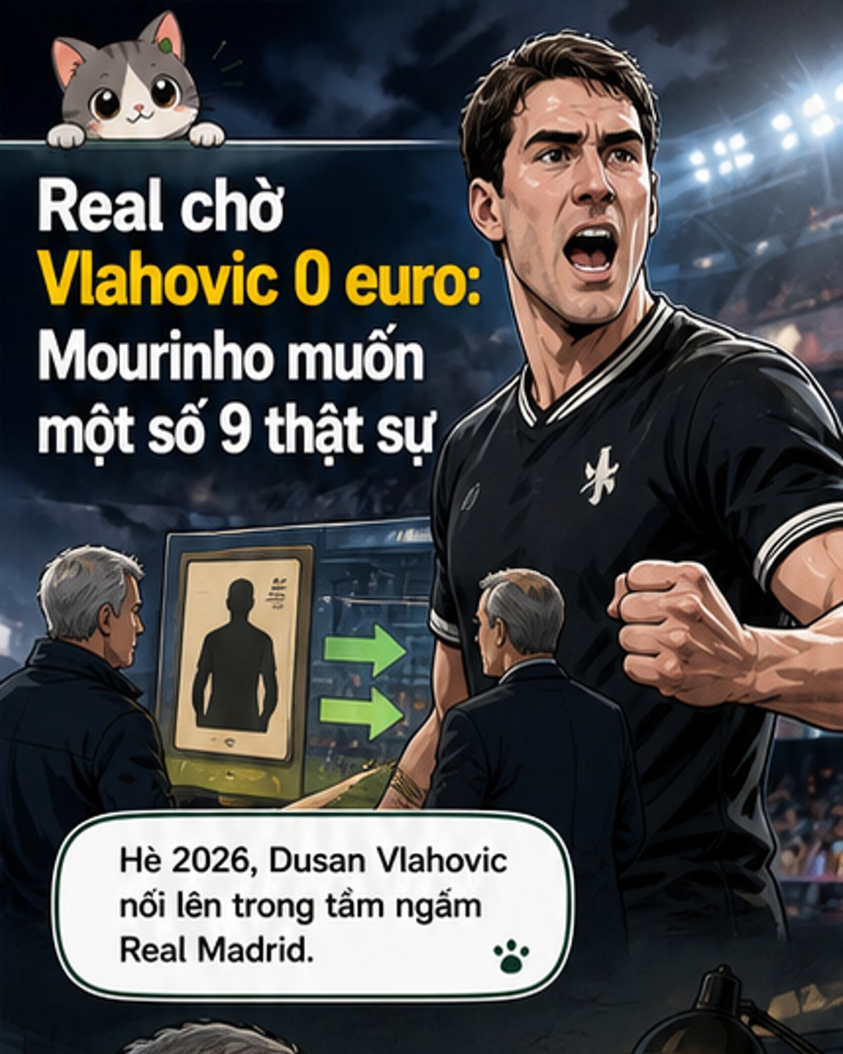 Mourinho chọn tiền đạo 0 euro cho Real