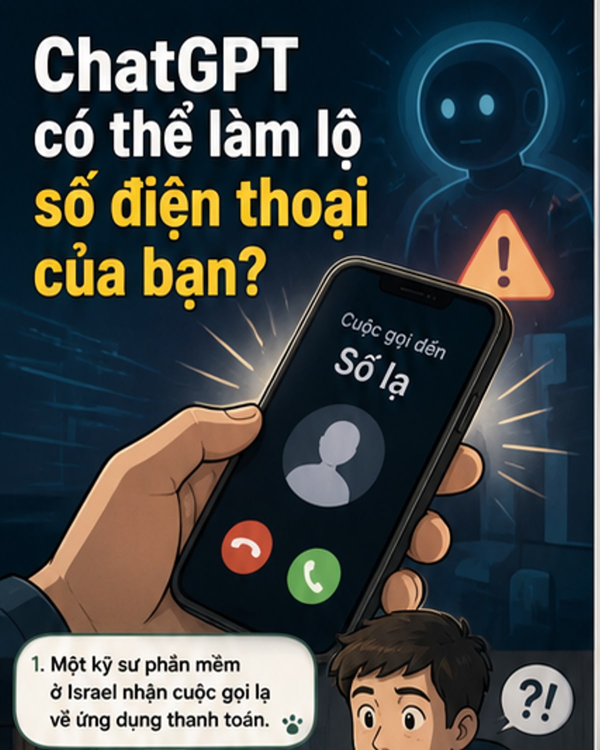 ChatGPT tiết lộ số điện thoại người dùng