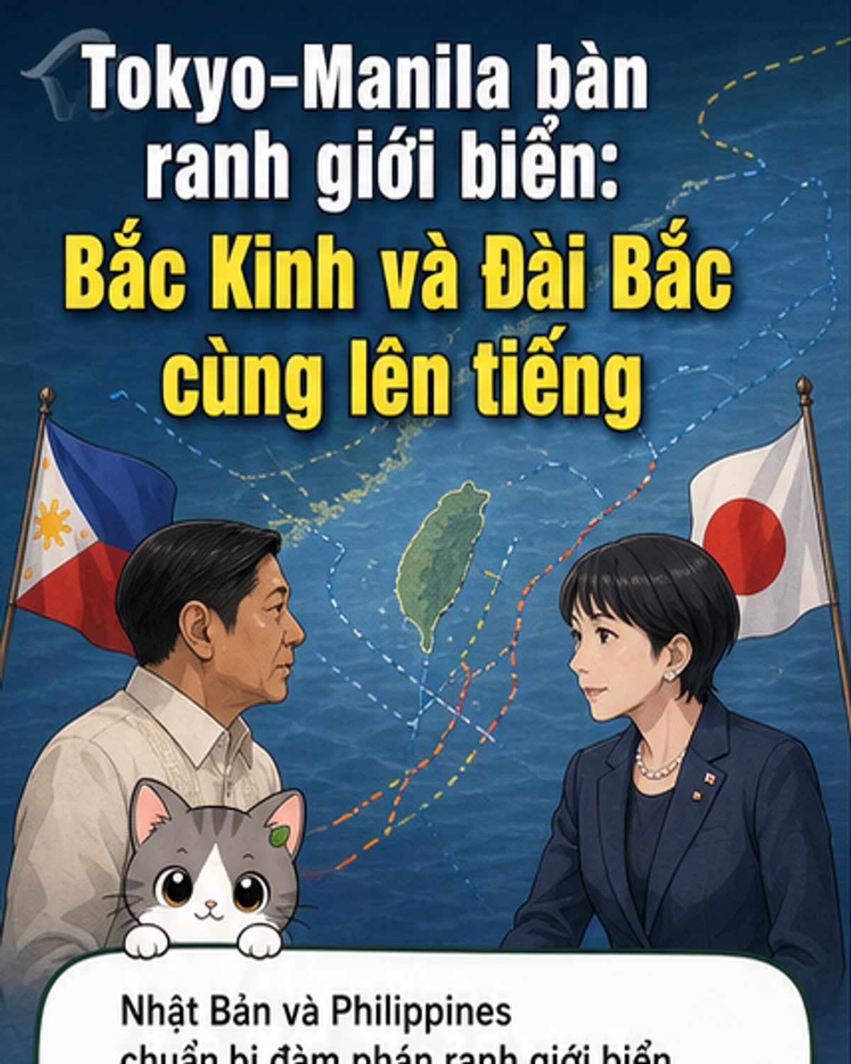 Nhật - Philippines đàm phán ranh giới biển