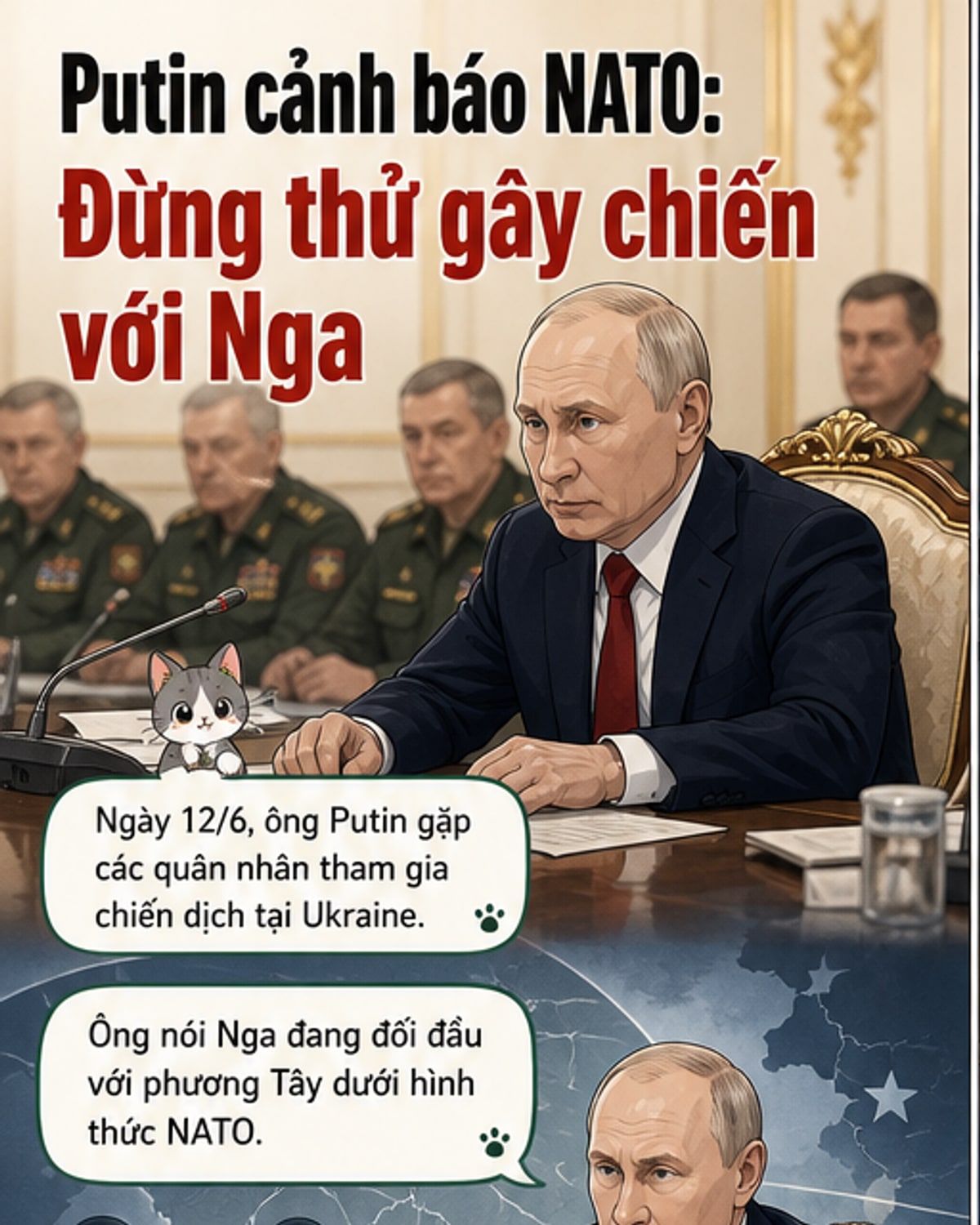 Putin cảnh báo NATO: Đừng bao giờ gây chiến với Nga