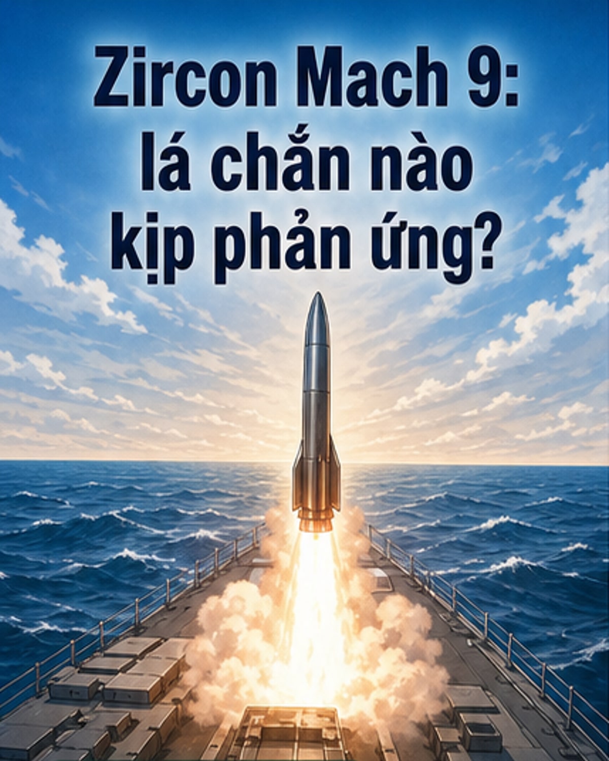 Tên lửa Zircon: Tốc độ Mach 9, tầm bắn 1.500km