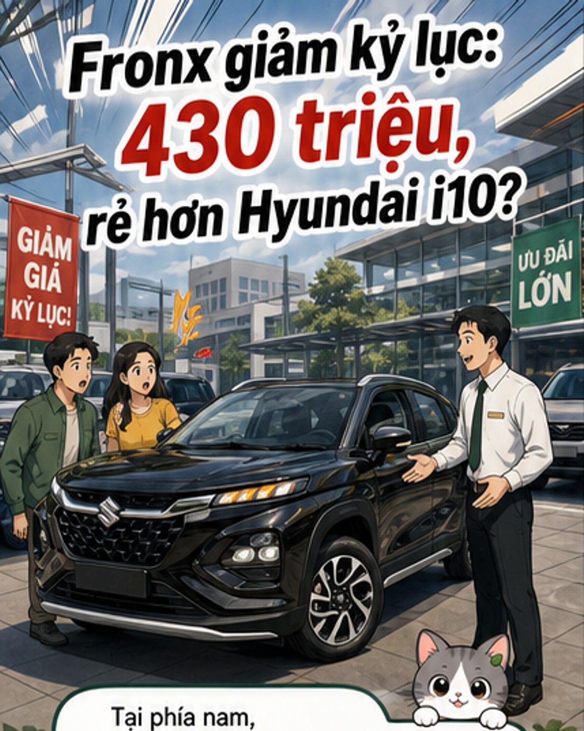 Suzuki Fronx giảm còn 430 triệu đồng