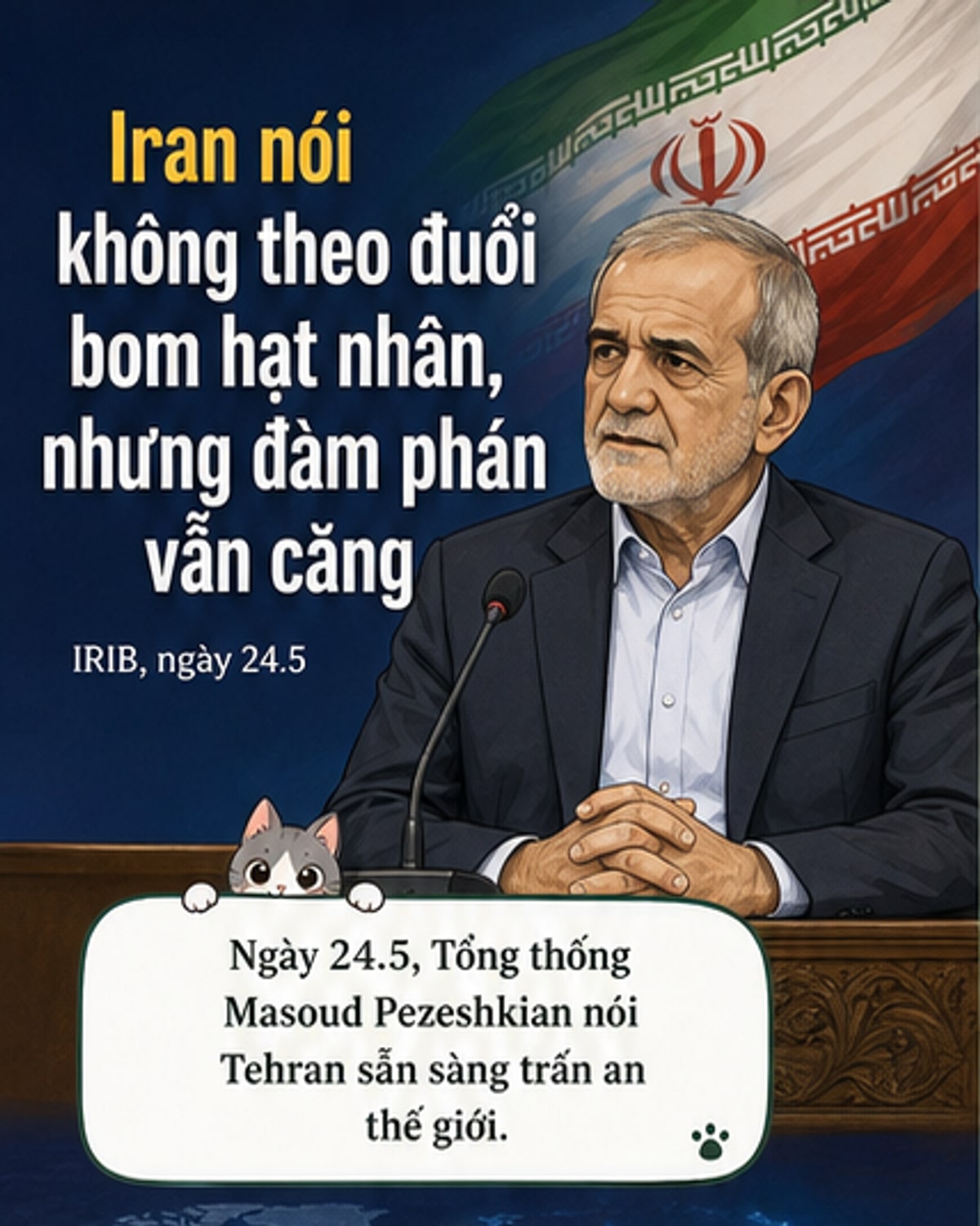 Iran cam kết không theo đuổi vũ khí hạt nhân