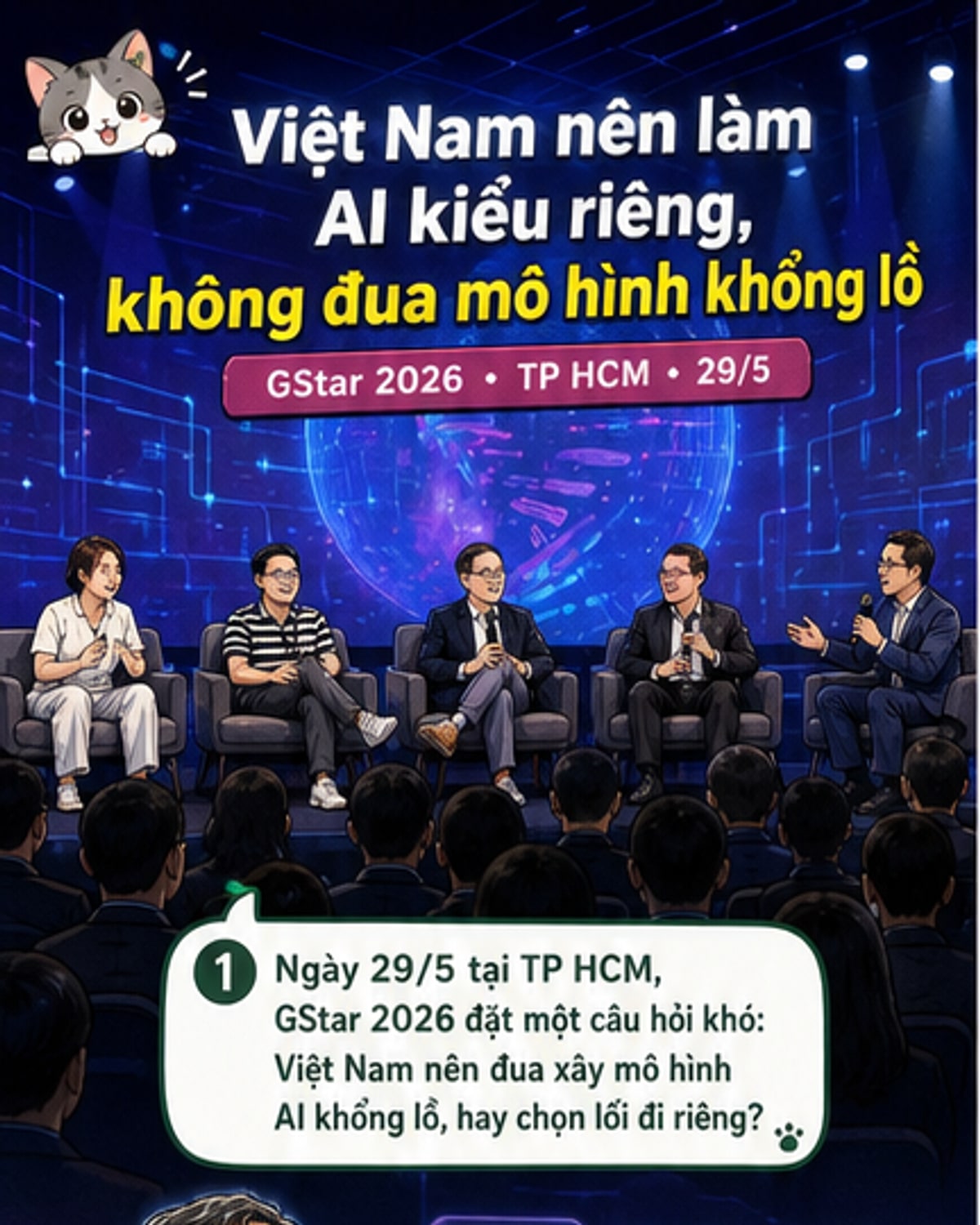 Việt Nam không nên cố xây AI khổng lồ
