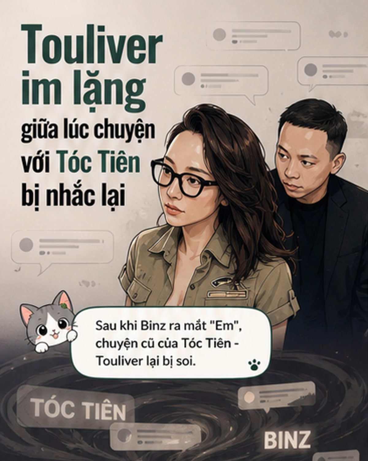 Touliver im lặng giữa ồn ào bài Em của Binz