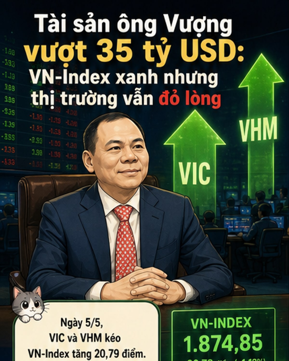 Ông Phạm Nhật Vượng giàu chưa từng có